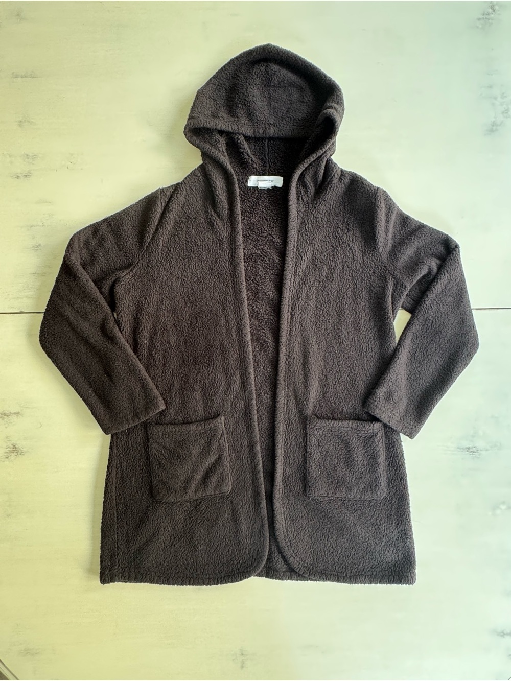 Cozy Hooded Teddy Cardigan